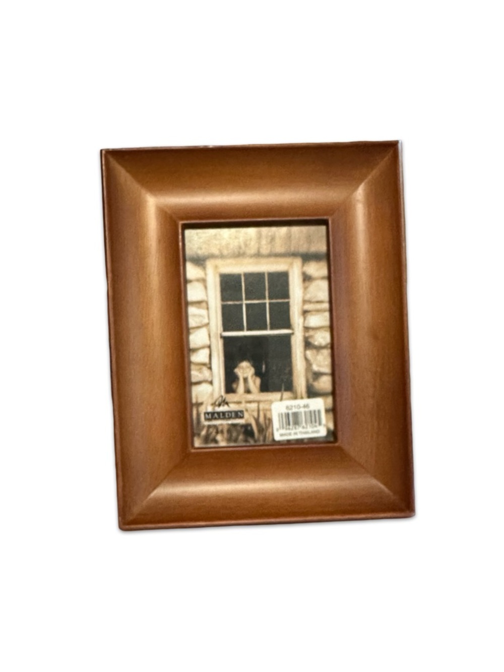 Malden International Designs 4x6 Wooden Frame Brown Classic Home Accent